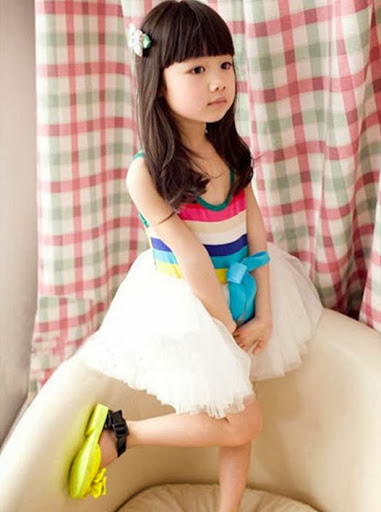 baju pelangi tutu rok